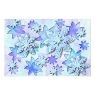 Photo mandala fleurs de lotus abstraites