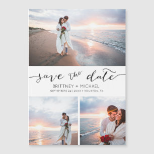 Photo manuscrite Collage blanc Enregistrer la date