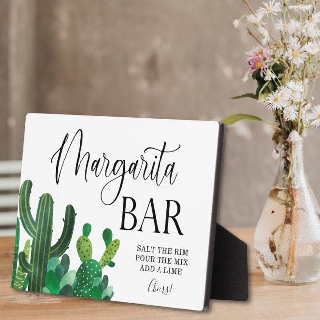 Photo Margarita Bar Signal mariage Tabletop Plaque (Créateur téléchargé)