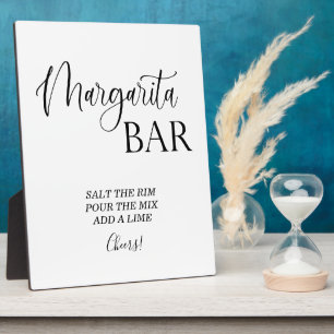 Photo Margarita Bar Signal mariage Tabletop Plaque
