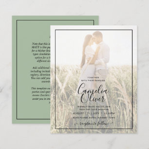 PHOTO Mariage BUDGET OVERLAY Sage Monochrome