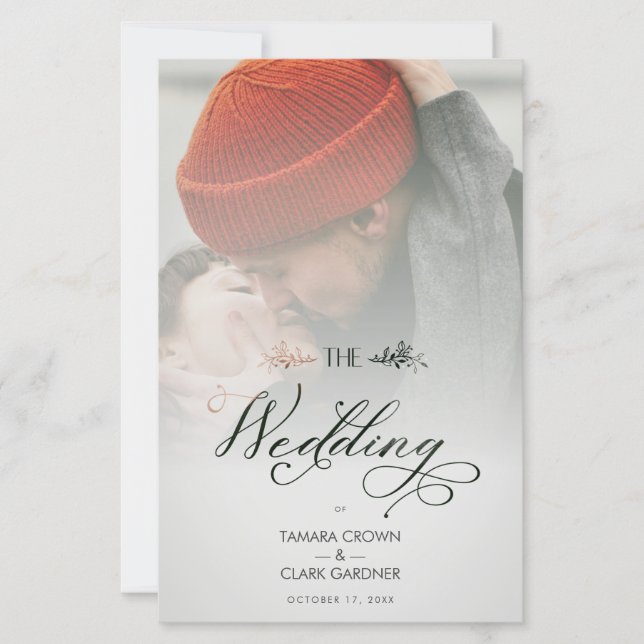 Photo Mariage de transparence chic de luxe bon mar (Devant)