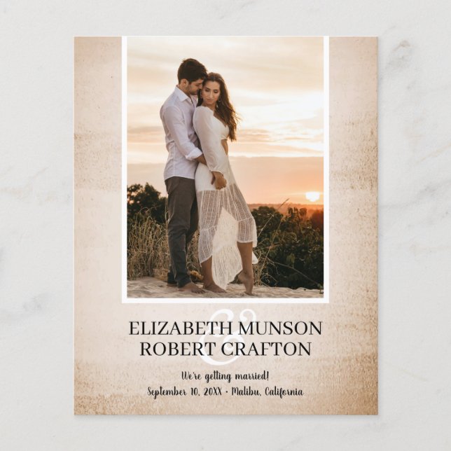 Photo Mariage Enregistrer La Date (Devant)