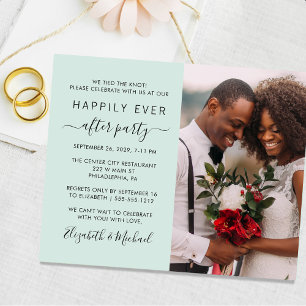 Photo mariage Heureusement Jamais Après Invitation