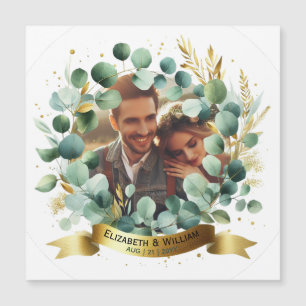 PHOTO Mariage Merci Eucalyptus Feuille Cadeau