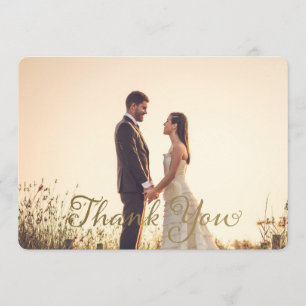 Photo mariage Merci Note, Effet Or Faux