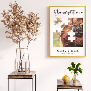 Photo Mariage moderne Couple   Poster photo Puzzle