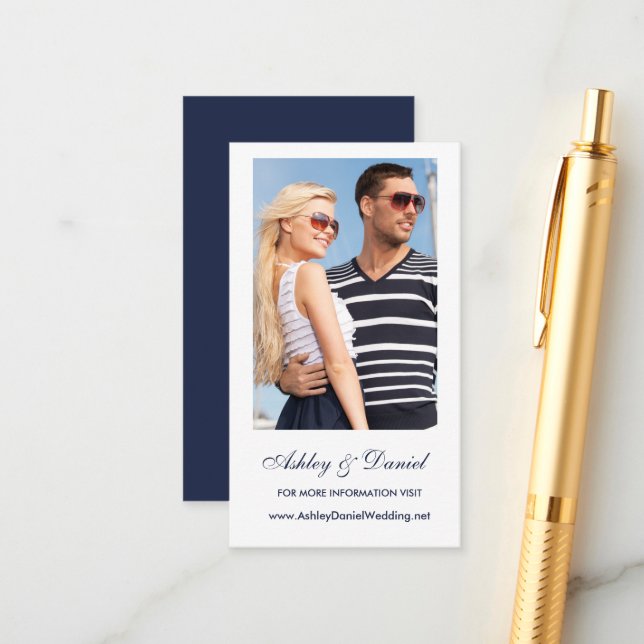 Photo Mariage Site Web Insertion Carte - Choisir l (Devant/Arrière en situation)