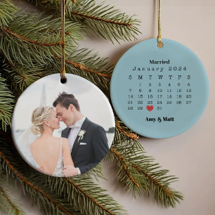 Photo mariée & Joyeuse, Noms et Date Noël