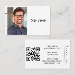 Photo marketing minimaliste Carte de visite simple