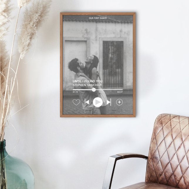 Photo Memorabilia de la première danse personnalis (Capture the magic of your first dance with this framed art print! )