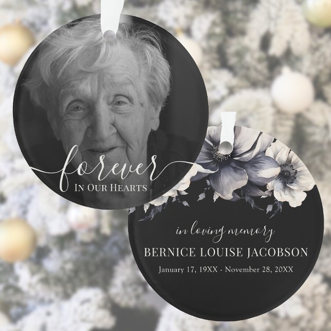 Photo Mémorial En Souvenir Affectueux (Photo Memorial In Loving Memory Ornament)