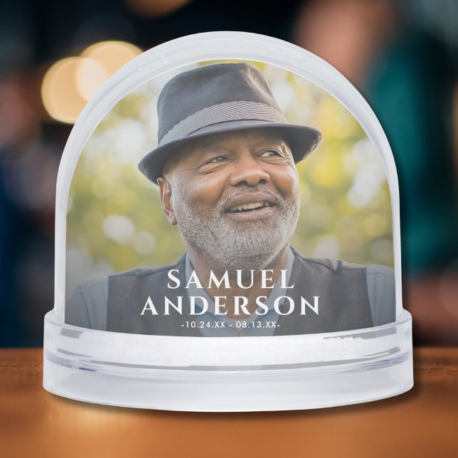 Photo Memorial Tribute (Photo Memorial Snow Globe)