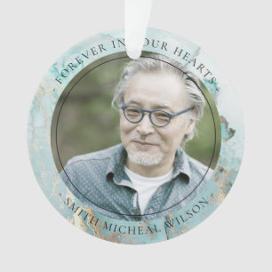 PHOTO MÉMORIQUE DE L'AQUA DUSKY BLUE GOLD AGATE S