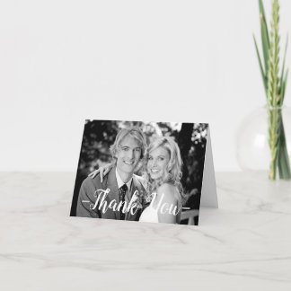 Photo Merci Black & White - Carte Note