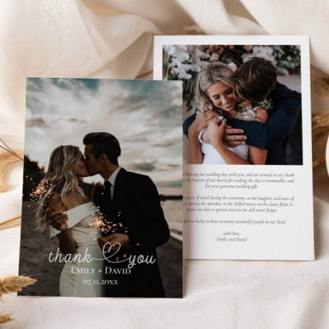 Photo Merci Mariage Lettré à la main (Créateur téléchargé)