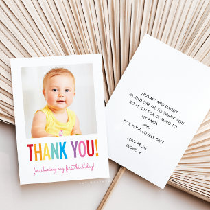 PHOTO MERCI moderne audacieux coloré clair type