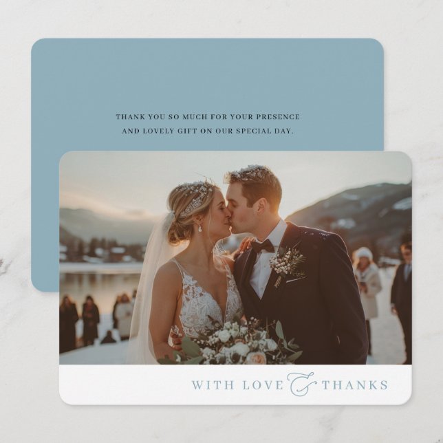 PHOTO MERCI moderne minimaliste élégant (Devant / Derrière)