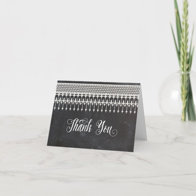 Photo Merci Notes Rustique Vintage Lace Chalk (Devant)
