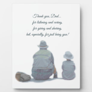 Photo Merci Papa Plaque