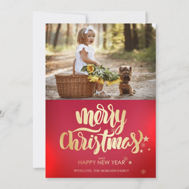 Photo Merry Christmas Stars (Devant)