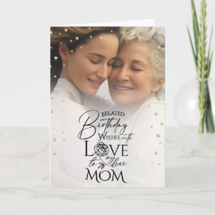 Photo minimale Carte d'anniversaire tardive minima