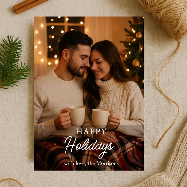 Photo minimaliste Bonne Carte de vacances (Créateur téléchargé)