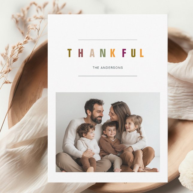 Photo minimaliste moderne Thanksgiving (Créateur téléchargé)