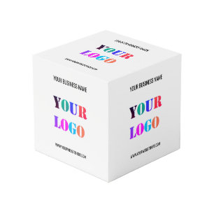 Photo Modèle de cube promotionnel avec texte de logo d'e