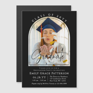 Photo Modern Arch Graduate Script Graduate Party