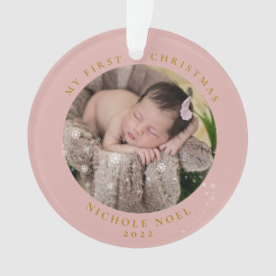 Photo moderne à deux côtés Mon premier flocon de N