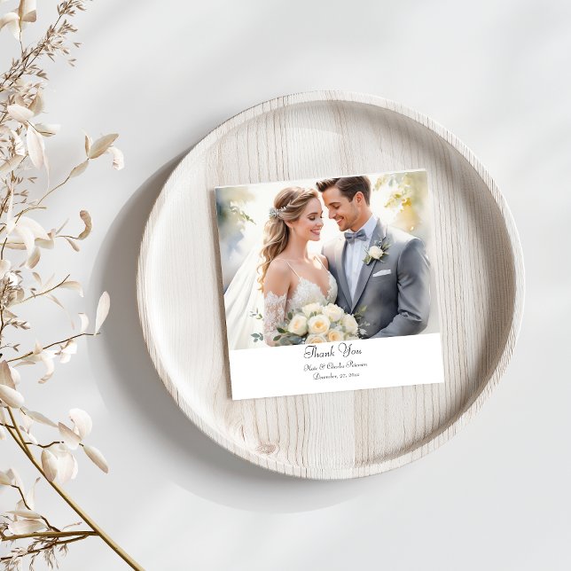 Photo moderne Code QR personnalisé carte de remerc (Créateur téléchargé)