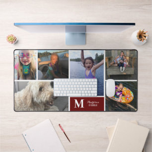 Photo moderne Collage Famille Nom Monogramme