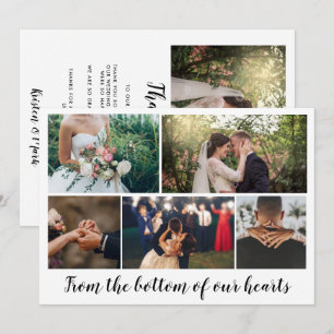 Photo moderne Collage Mariage Merci