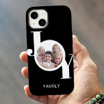 Photo moderne Coque noir coque iphone-Mate<br><div class="desc">Ce boîtier de téléphone photo moderne comprend une seule photo et le mot JOY dans la typographie stylisée sur un arrière - plan noir. Facile à personnaliser si vous souhaitez changer la famille de mots en votre nom. Utilisez l'outil de conception pour modifier la taille, le style ou la couleur...</div>