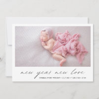 Photo moderne Cute Faire-part de naissance de vaca