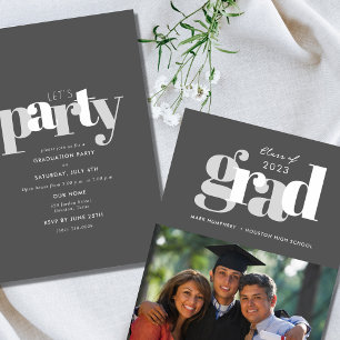 Photo moderne Digital Graduation Party Invitation