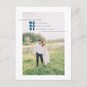 Photo moderne Enregistrer la carte postale Date