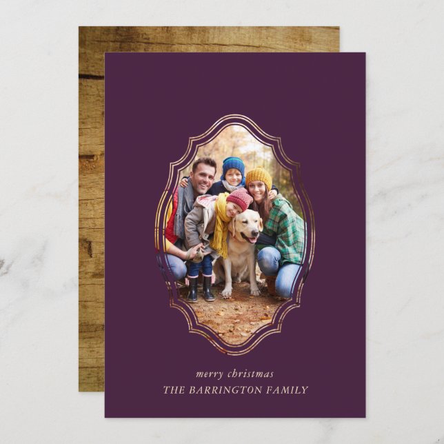 Photo Moderne Minimale De Plum Et De Bois (Devant / Derrière)