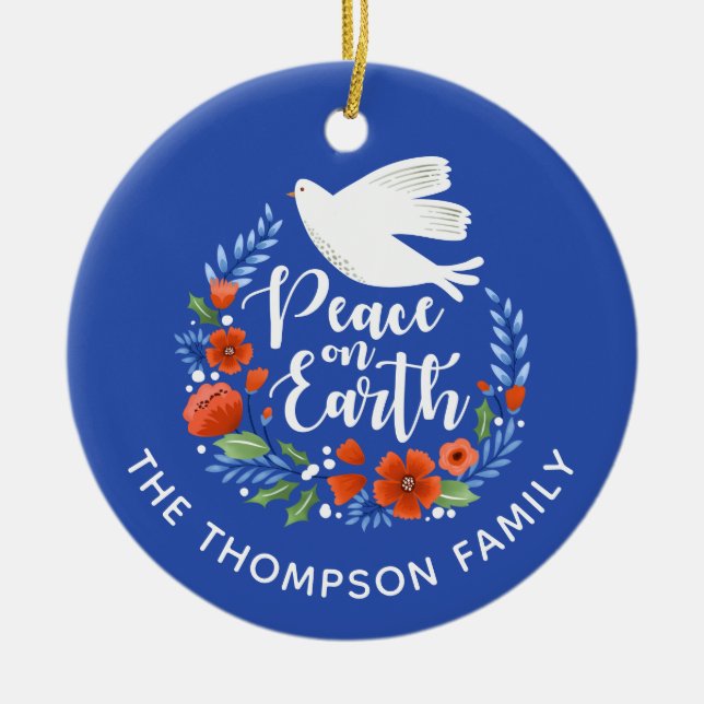 Photo moderne ornement en céramique de Noël (Devant)