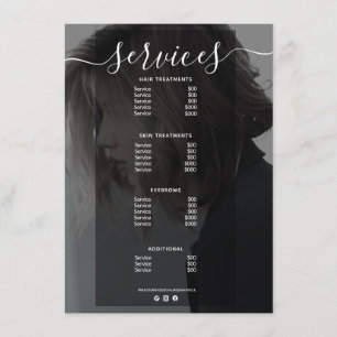 Photo moderne Salon simple Service Menu Prix