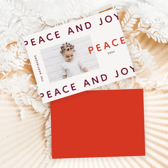 Photo moderne violet rouge paix et joie (Créateur téléchargé)