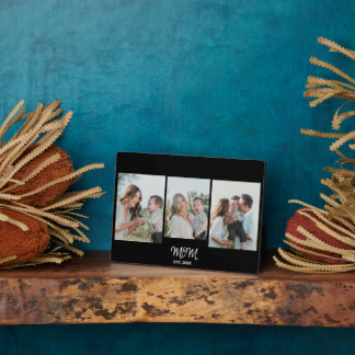 Photo Mom Established, 3-Photo Plaque