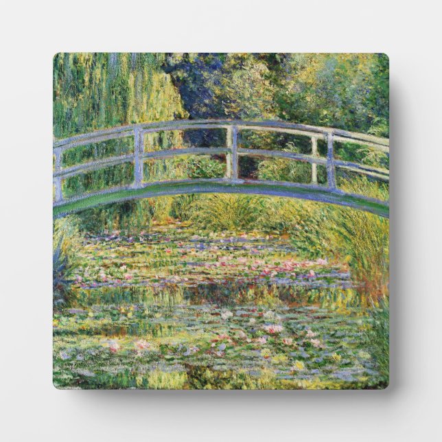 Photo Monet Japanese Bridge with Water Lilies Plaque (Devant)