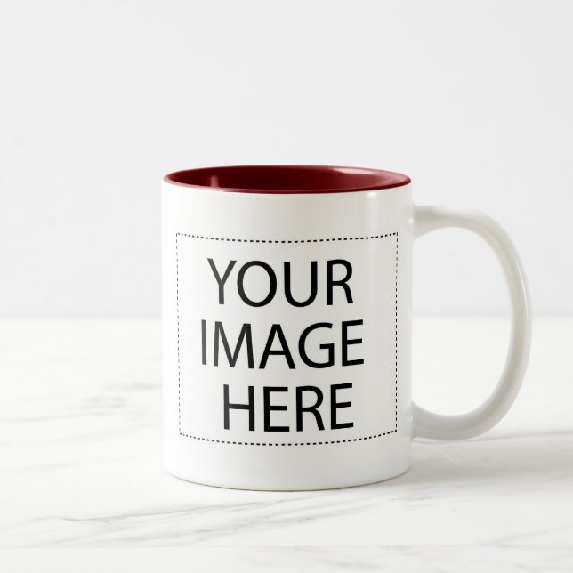 Photo mug - burgundy maroon modèle 15oz (Droit)