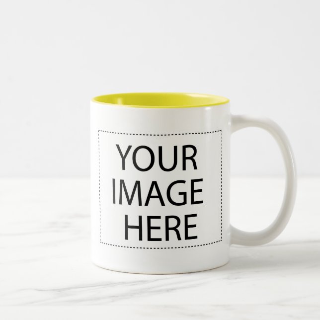 Photo mug - jaune modèle 11oz (Droit)