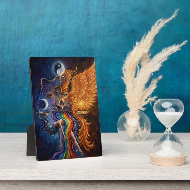 Photo Mystical Phoenix Tabletop Plaque with Easel  (Côté)
