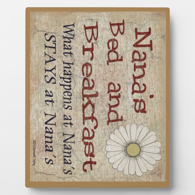 Photo Nana's Bed and Breakfast Ce qui se passe à Plaque (Devant)