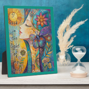 Photo Nature Spirit Femme Tabletop Plaque avec Easel