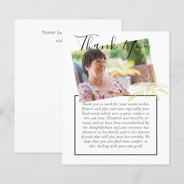 PHOTO nécrologique du mémorial du Merci BUDGET (Devant / Derrière)